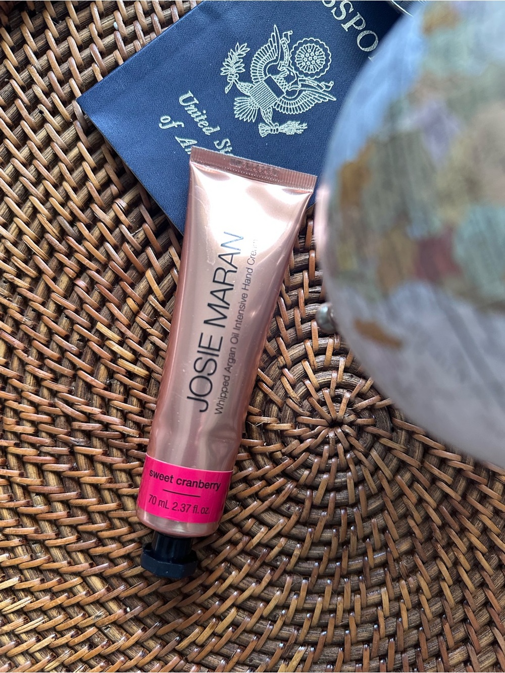 Josie Maran Whipped Argan Oil Intensive Hand Cream in Sweet Cranberry New!